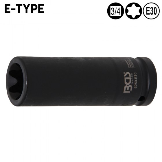 Tubulara Torx E-Type E30 - 3/4